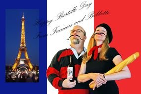 Clip art of the Bastille Day