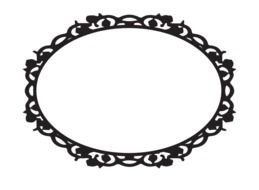 Oval Frame as a graphic illustration