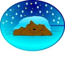 Sleeping Bear Clip Art N11