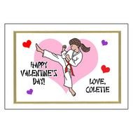 Karate Valentines Day Cards