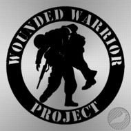 Wounded Warrior Project Vinyl Decal drawing