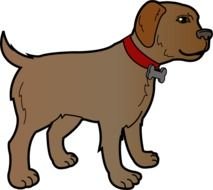 Brown Dog Clip Art N10
