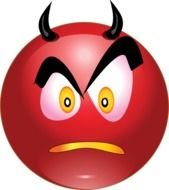 Devil Smiley Face Clip Art N10
