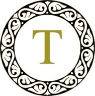 Letter T Monogram Clip Art