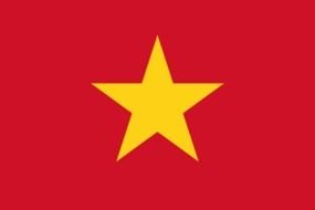 Vietnam Flag star drawing