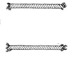 Straight rope border