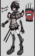 Cute Anime Tomboy Girl as an illustration