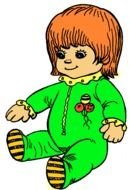 Baby Doll as a picture for clipart