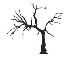 Tree Stencil drawing