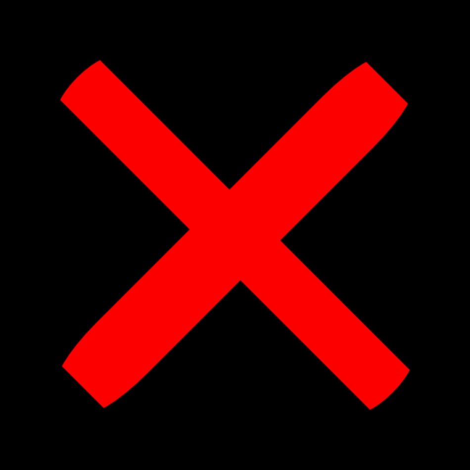 X Cross Clip Art