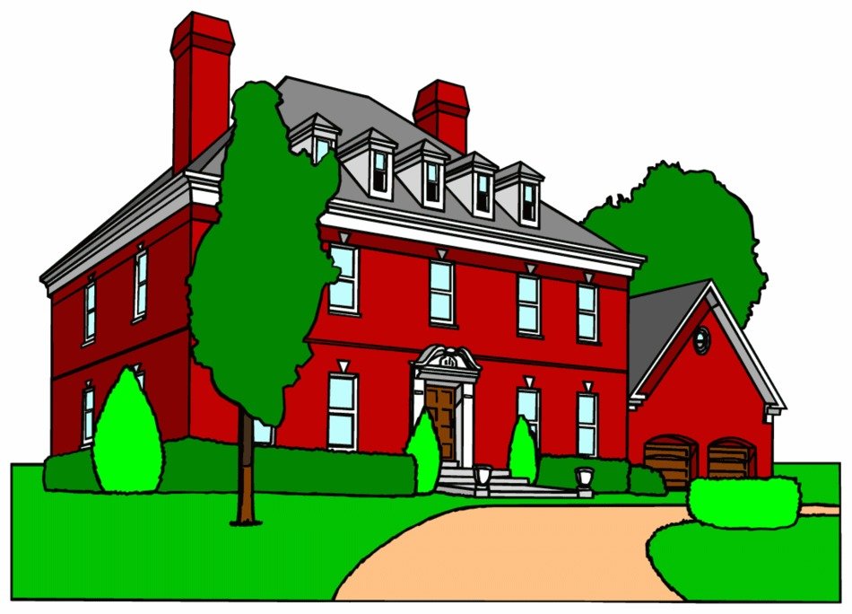 drawn huge mansion