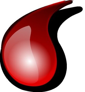 Blood Drop Clip Art N27