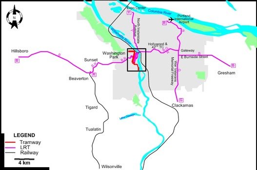 Portland Oregon Map