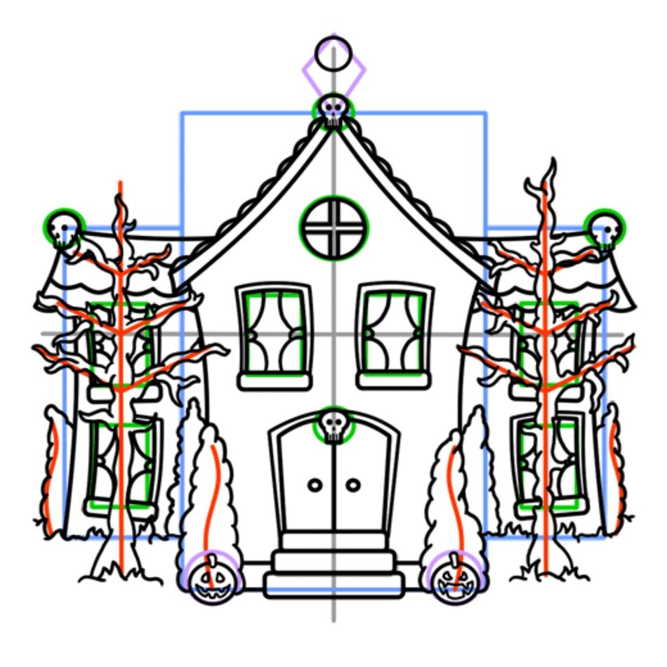 Cartoon Haunted House N2