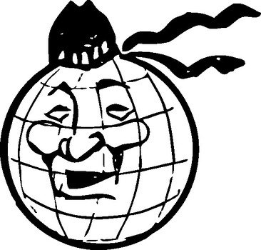 Black And White World Clip Art