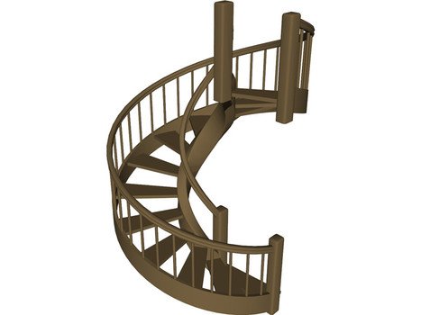 clipart of painted spiral staircase