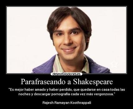 Big Bang Theory Raj Koothrappali