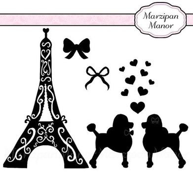 French Poodle Silhouette Clip Art