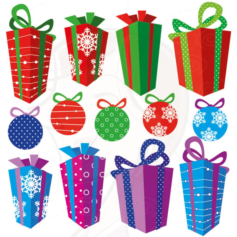 Christmas Gift Box Clip Art N9