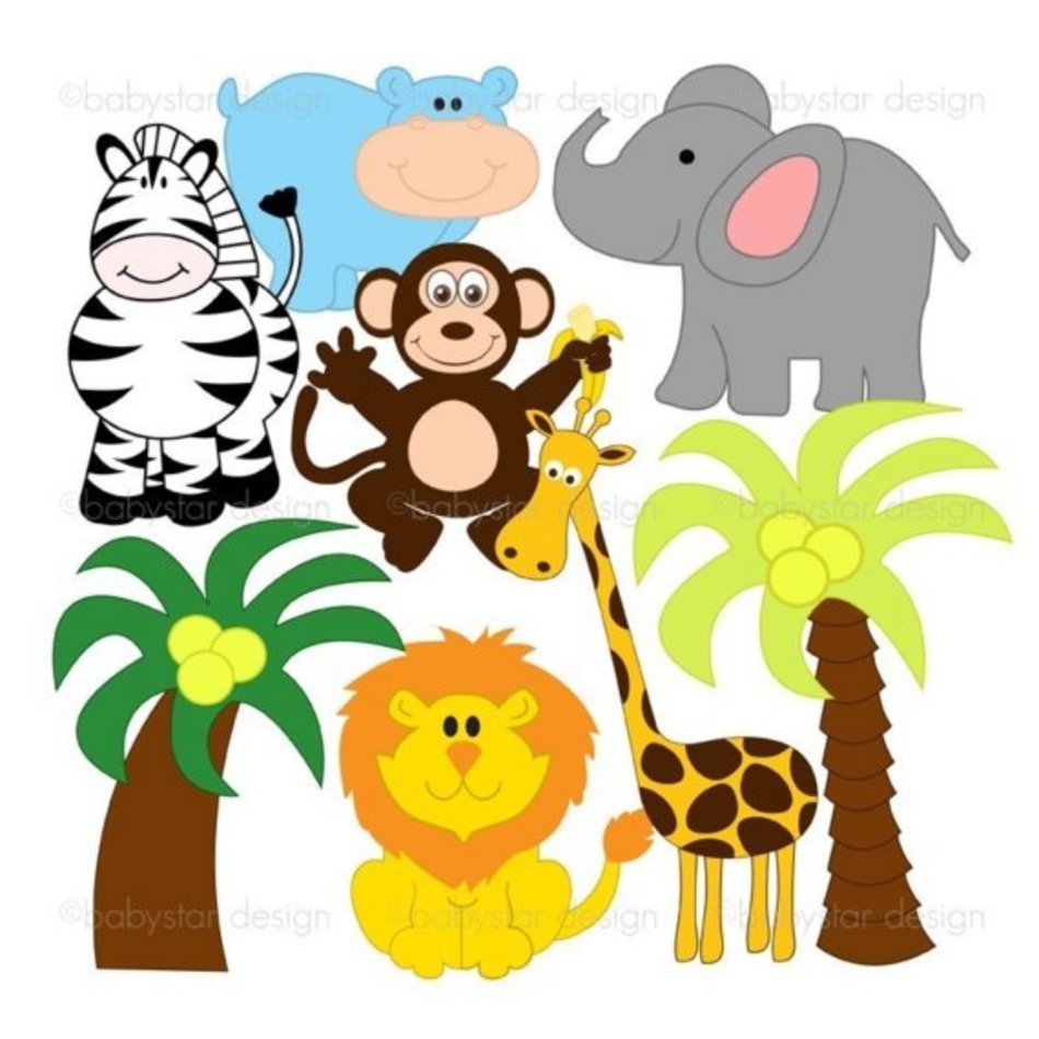 Baby Jungle Animal Clip Art Free N15