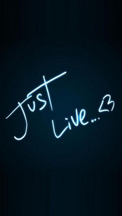 Just Live as illustration