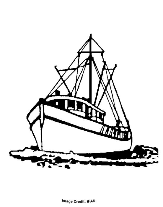 Fishing Boat Coloring Pages