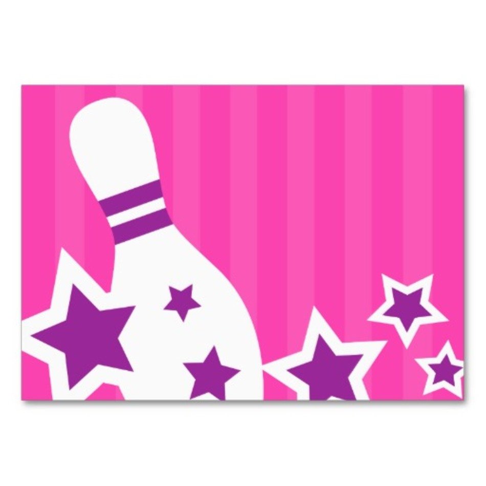Bowling Pin Pink Stripe