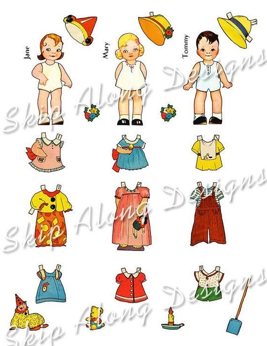 Paper Doll Clip Art N3