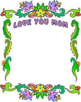 Mothers Day Clip Art Borders N11