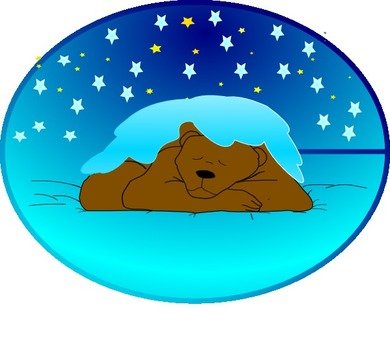 Sleeping Bear Clip Art N11