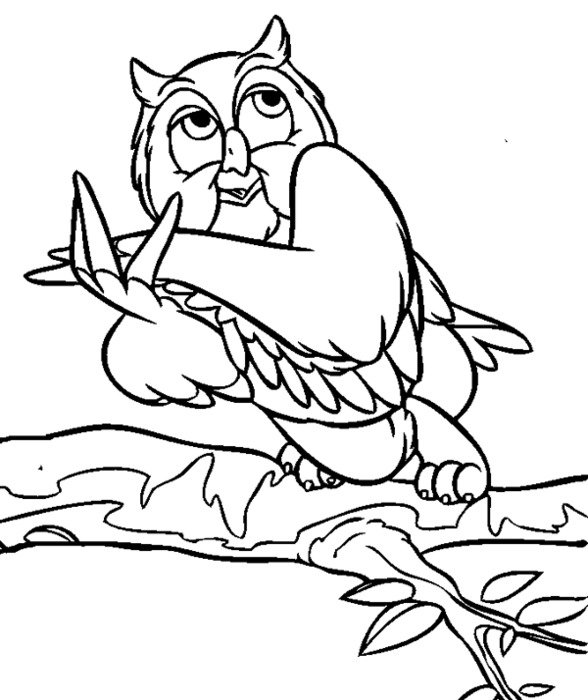 Printable Owl Coloring Page