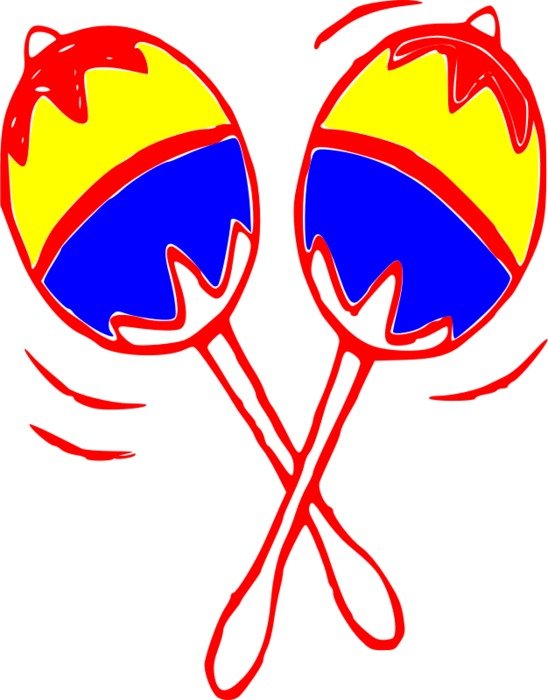 Maracas as a graphic illustration