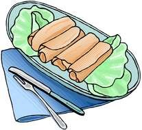 Pot Luck Clip Art drawing