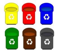 Recycle Bin Clip Art drawing