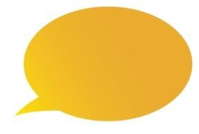 Yellow Speech Bubble N2