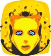 Scary Ghost Faces Clip Art