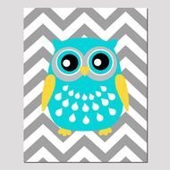 Chevron Owl Clip Art N3