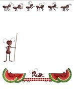 Picnic of ants clipart