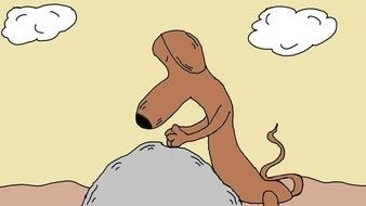 dog in prayer as a graphic illustration