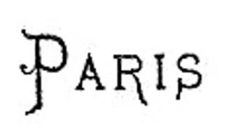 paris text drawing