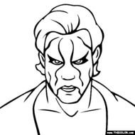 Sting WWE Coloring Pages Printables