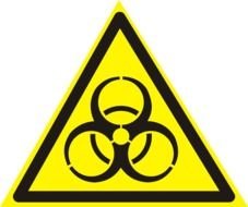 isolated yellow triangle sign