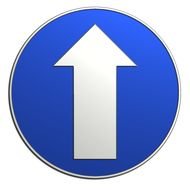 Clip art of Up Arrow Sign