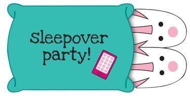 Zebra Pink Sleepover Party drawing