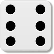 Dice 6 Clip Art