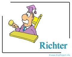 Bildtitel Richter Cartoon Clipart Bild Kostenlos