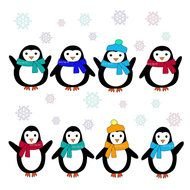 Cute Christmas Penguin Clip Art N4