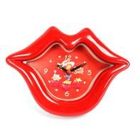 Kiss Lips clock drawing