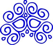 Blue Swirl Clip Art N9