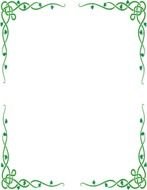 Vine Border Clip Art drawing